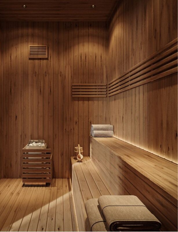 Phòng Sauna biệt thự starlake