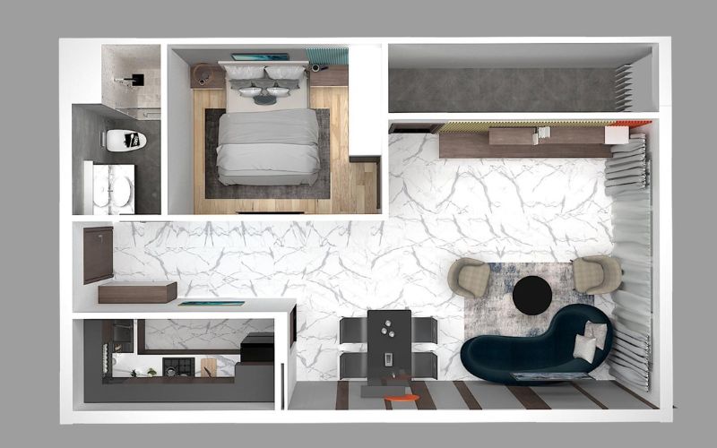 thiết kế nhà trọ