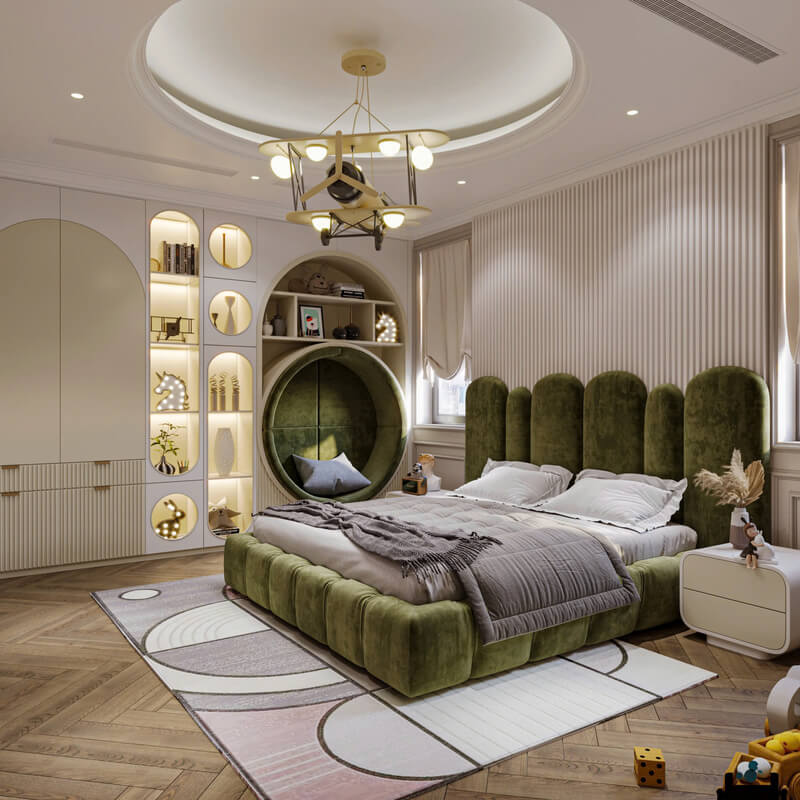 Thiết kế phòng ngủ cho nam