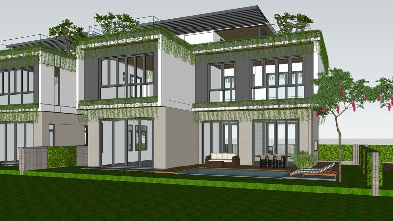 phối cảnh 3 phòng ngủ