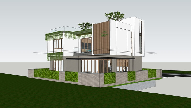 Bản thiết kế nhà mặt phố