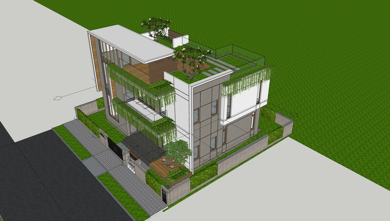 Biệt thự 3 tầng