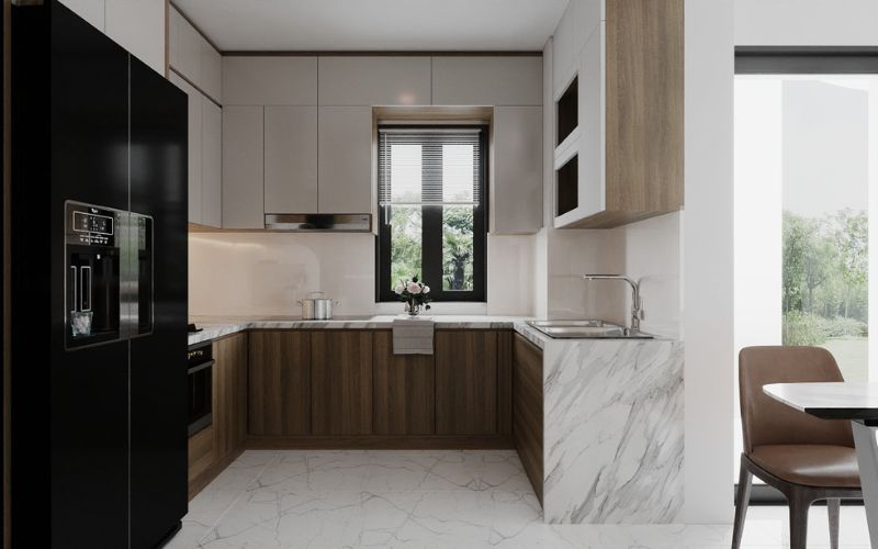 thiết kế nội thất phòng bếp chung cư