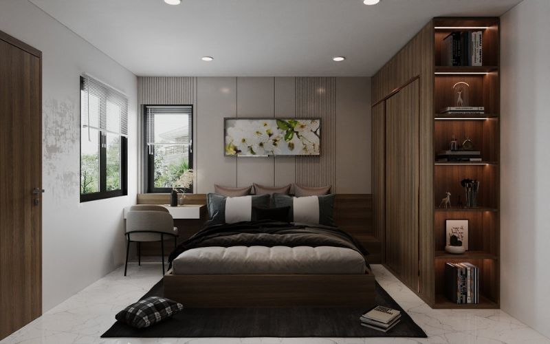 thiết kế nội thất phòng ngủ chung cư