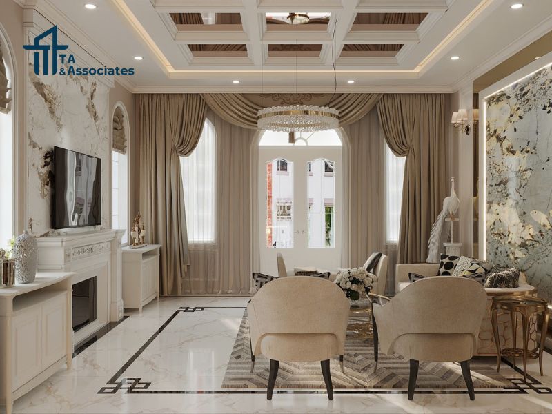 Mẫu nhà phố hiện đại với nội thất tối giản 1 