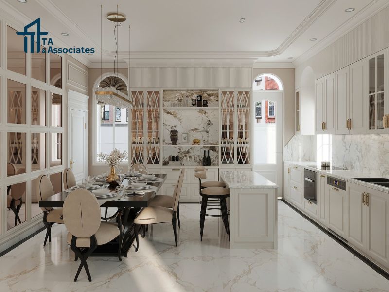 Mẫu nhà phố hiện đại với nội thất tối giản 