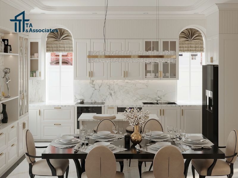 Mẫu nhà phố hiện đại với nội thất tối giản 